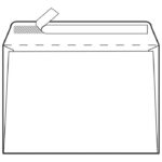 KUVERTE C4-BB STRIP 90G PK250 FORNAX