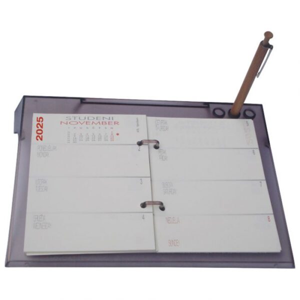 KALENDAR STOLNI PLEXI TJEDNI 2026.