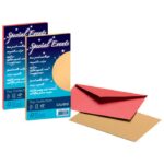 KUVERTE SPECIAL EVENTS 11X22 CM 120G PK10 FAVINI CRVENE - Image 2