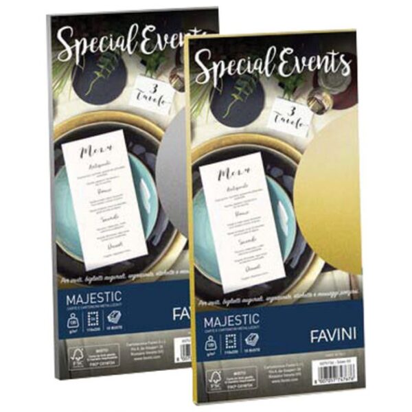 KUVERTE SPECIAL EVENTS 11X22 CM 120G PK10 FAVINI ZLATNE