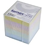 BLOK KOCKA PVC  9,2X9,2 CM S PAPIROM U BOJI PASTELNOJ FORNAX