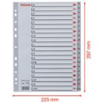 PREGRADA PLASTIČNA A4 A-Z 20L ESSELTE 100112 SIVA - Image 3