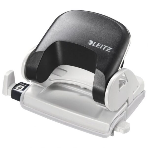 BUŠAČ 2 RUPE DO  16 LISTOVA NEXXT LEITZ 50380095 CRNI