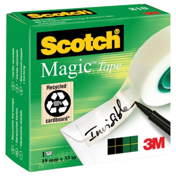 TRAKA LJEPLJIVA NEVIDLJIVA 19 MM/33M SCOTCH MAGIC-810 3M.