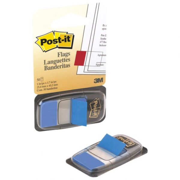 ZASTAVICA 25,4X43,2 MM 50L POST-IT 3M.680-2 PLAVA BLISTER