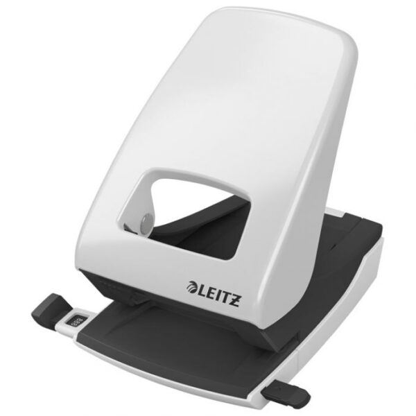 BUŠAČ 2 RUPE DO  40 LISTOVA LEITZ 51380385 SIVI