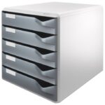 KUTIJA S  5 LADICA POST SET LEITZ 52800089 SIVA