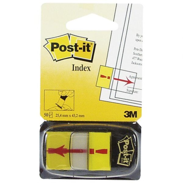 ZASTAVICA 25,4X43,2 MM 50L POST-IT 3M.680-33 &QUOT;!&QUOT; ŽUTA BLISTER * DO ISTEKA ZALIHA
