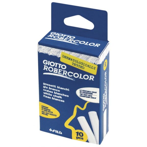 KREDA ŠKOLSKA OKRUGLA BESPRAŠNA FI-10 MM PK10 GIOTTO FILA 5368 BIJELA BLISTER