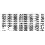 SET OD 288 SLOVA/BROJKI/ZNAKOVA H-4 MM TRODAT 6004