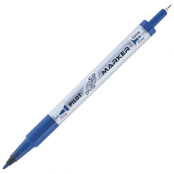 MARKER ZA CD/DVD PERMANENTNI OBOSTRANI 0,4-0,7 MM TWIN MARKER PILOT SCA-TMCD-L PLAVI