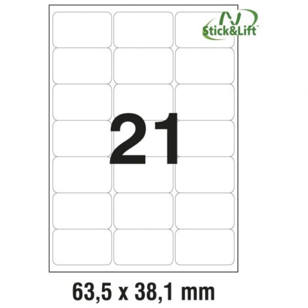 ETIKETE ILK  63,5X38,1 MM ODLJEPLJIVE PK25L ZWECKFORM L6023REV-25