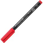 MARKER PERMANENTNI 1 MM RECIKLIRANI LUMOCOLOR STAEDTLER 317-2 CRVENI - Image 2