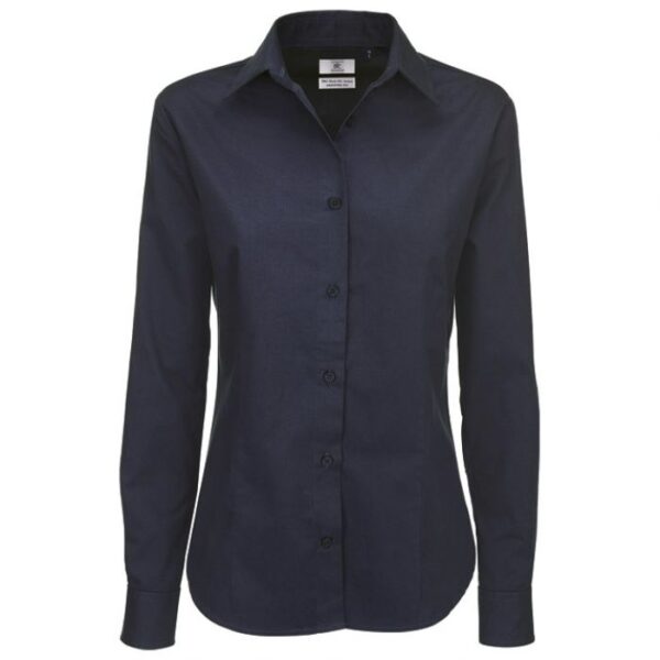KOŠULJA ŽENSKA DUGI RUKAVI B&AMP;C SHARP 130G TAMNOPLAVA XS * DO ISTEKA ZALIHA