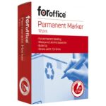 MARKER PERMANENTNI 1,5-3 MM OKRUGLI VRH PK12 FOROFFICE PLAVI - Image 2