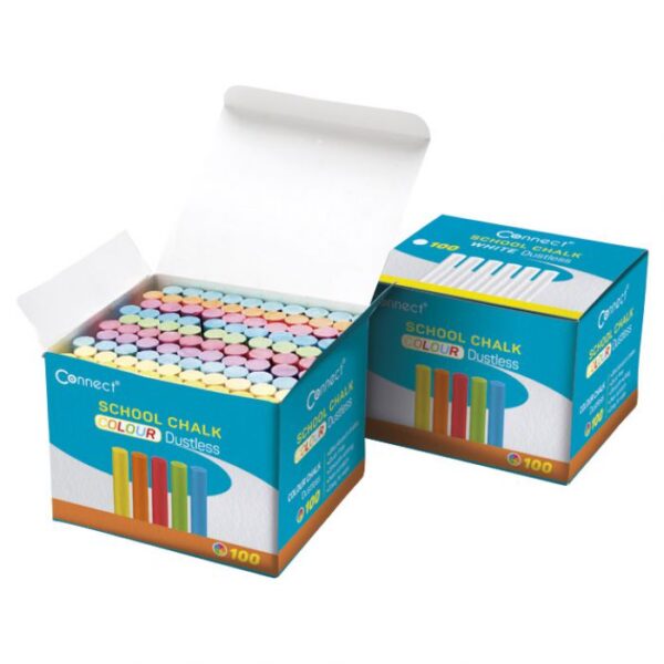 KREDA ŠKOLSKA OKRUGLA BESPRAŠNA FI-10 MM 10BOJA PK100 CONNECT