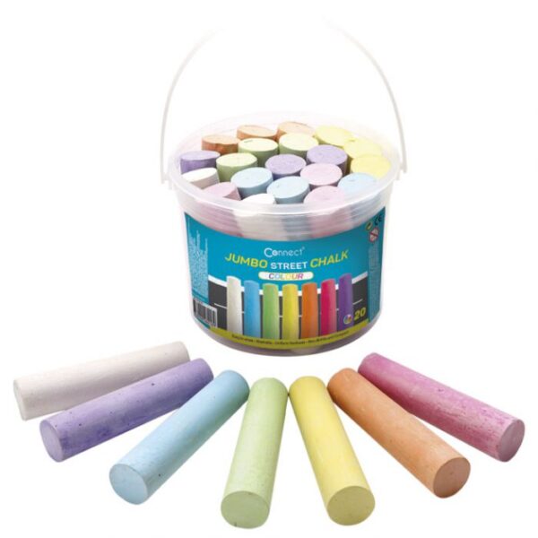KREDA OKRUGLA JUMBO ULIČNA 7BOJA U PVC KANTICI PK20 CONNECT