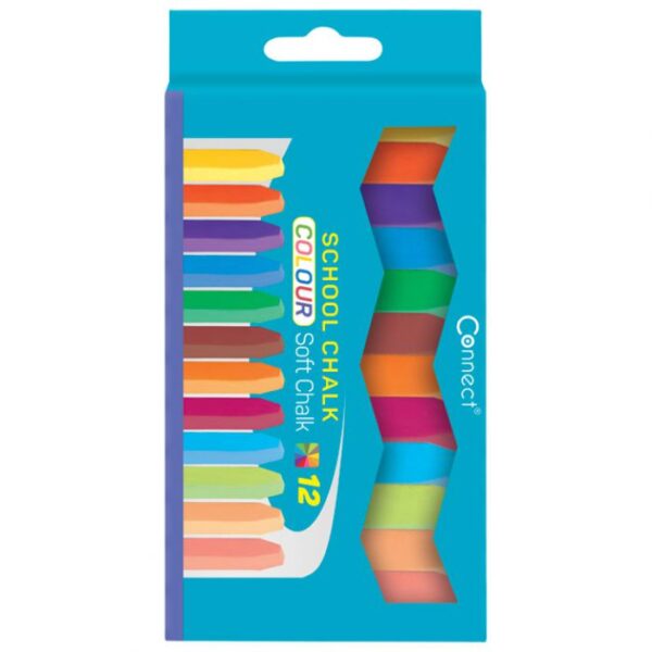 KREDA ŠKOLSKA ČETVRTASTA SOFT 12BOJA CONNECT BLISTER