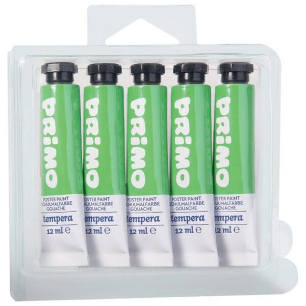 BOJA TEMPERA 12ML ALUMINIJSKA TUBA PK5 PRIMO 440TRA610 ZELENA BLISTER