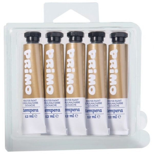 BOJA TEMPERA 12ML ALUMINIJSKA TUBA PK5 PRIMO 440TRA920 ZLATNA BLISTER