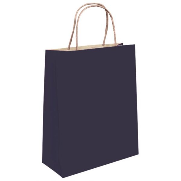 VREĆICE UKRASNE NATRON 32X41X12 CM PLETENA RUČKA PK50 DUGA TAMNOPLAVE