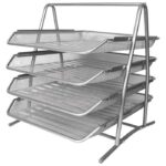 STALAK ZA SPISE VODORAVNI ŽICA 4 LADICE LD01-58-4 FORNAX SREBRNI