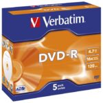DVD-R 4,7/120 16X JC MAT SILVER VERBATIM 43519