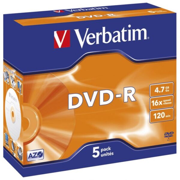 DVD-R 4,7/120 16X JC MAT SILVER VERBATIM 43519