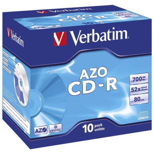CD-R 700/80 52X JC AZO CRYSTAL VERBATIM 43327