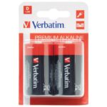 BATERIJA ALKALNA 1,5V D PK2 VERBATIM 49923 LR20 BLISTER