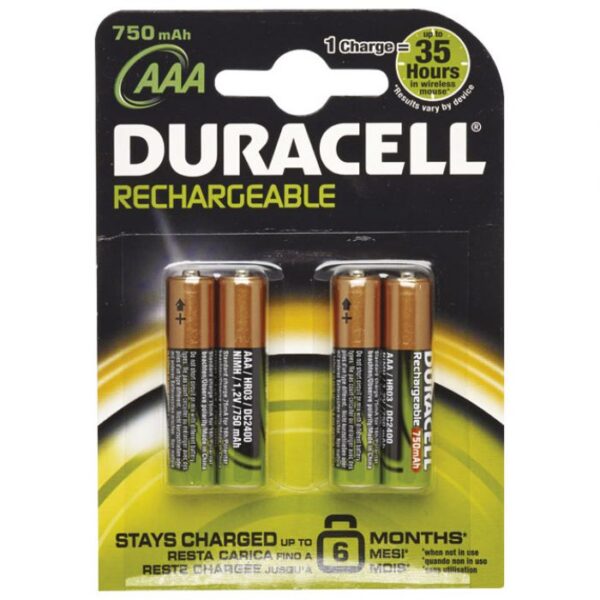 BATERIJA ZA PUNJENJE 1,2V AAA PK4 DURACELL HR03 BLISTER
