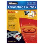 FOLIJA ZA PLASTIFICIRANJE 125MY 65X95 MM SJAJNA PK100 FELLOWES 5306702