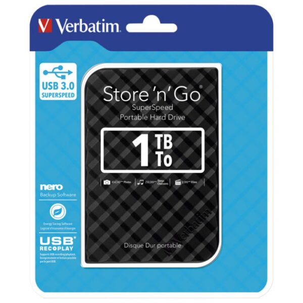 HARD DISK 2.5&QUOT;     1TB USB 3.0 - 3D SURFACE VERBATIM 53194 CRNI BLISTER