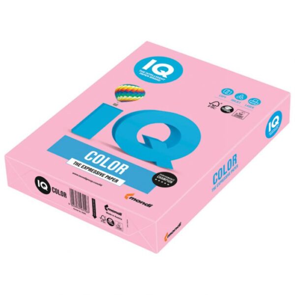 PAPIR ILK IQ PASTEL A4  80G PK500 MONDI OPI74 FLAMINGO