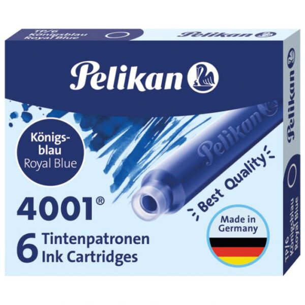 TINTA ZA NALIVPERO PATRONE PK6 4001 PELIKAN 301176 (100401545) PLAVA