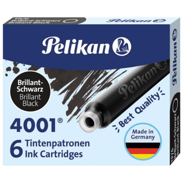 TINTA ZA NALIVPERO PATRONE PK6 4001 PELIKAN 301218 (100401546) CRNA