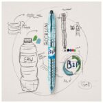 ROLER GEL 0,5 MM BOTTLE TO PEN BEGREEN PILOT BL-B2P-5-BG-FF-B CRNI - Image 2