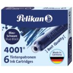 TINTA ZA NALIVPERO PATRONE PK6 4001 PELIKAN 301184 PLAVO/CRNA