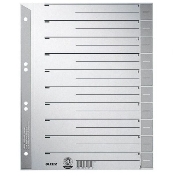 PREGRADA KARTONSKA A4 LEITZ 16520385 SIVA