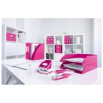 STROJ ZA SPAJANJE DO  30 LISTOVA STOLNI WOW LEITZ 55022223 METALIK ROZI - Image 2