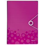 MAPA ZA KUĆNI BUDŽET  6 PREGRADA S GUMICOM PP WOW LEITZ 45890123 ROZA