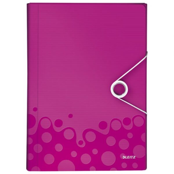 MAPA ZA KUĆNI BUDŽET  6 PREGRADA S GUMICOM PP WOW LEITZ 45890123 ROZA