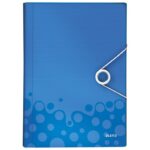 MAPA ZA KUĆNI BUDŽET  6 PREGRADA S GUMICOM PP WOW LEITZ 45890136 PLAVA