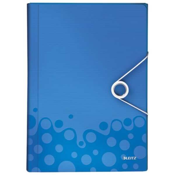 MAPA ZA KUĆNI BUDŽET  6 PREGRADA S GUMICOM PP WOW LEITZ 45890136 PLAVA