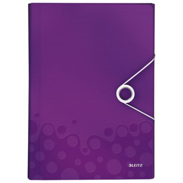 MAPA ZA KUĆNI BUDŽET  6 PREGRADA S GUMICOM PP WOW LEITZ 45890162 LJUBIČASTA