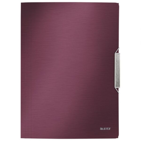 FASCIKL KLAPA S GUMICOM PP A4 STYLE LEITZ 39770028 BORDO