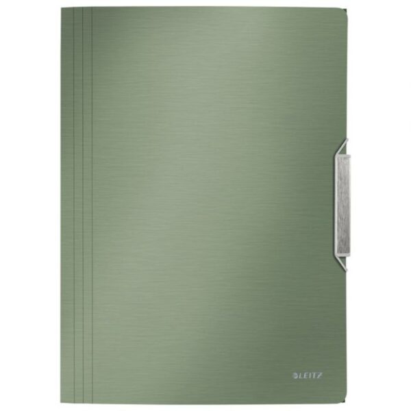FASCIKL KLAPA S GUMICOM PP A4 STYLE LEITZ 39770053 METALIK ZELENI