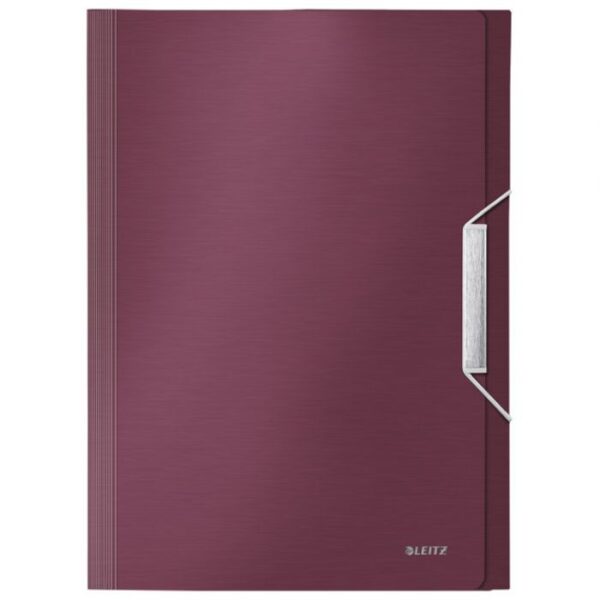MAPA ZA KUĆNI BUDŽET  6 PREGRADA S GUMICOM PP STYLE LEITZ 39570028 BORDO