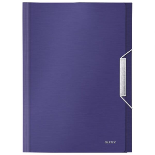 MAPA ZA KUĆNI BUDŽET  6 PREGRADA S GUMICOM PP STYLE LEITZ 39570069 TAMNOPLAVA