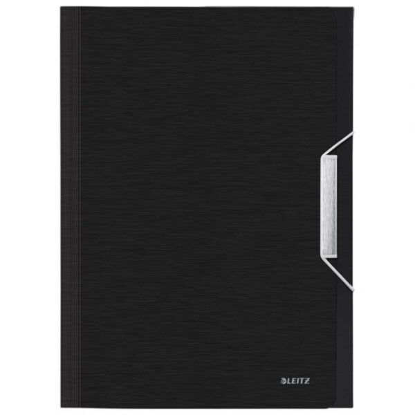 MAPA ZA KUĆNI BUDŽET  6 PREGRADA S GUMICOM PP STYLE LEITZ 39570094 CRNA